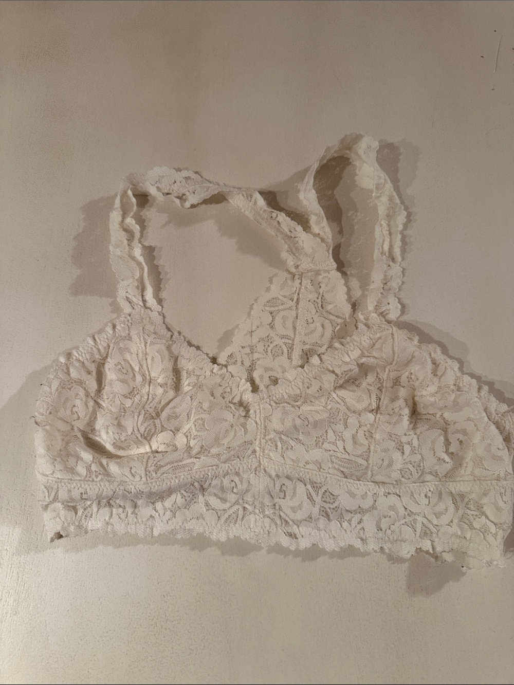 Lace Bralette - Cream Lace Comfort